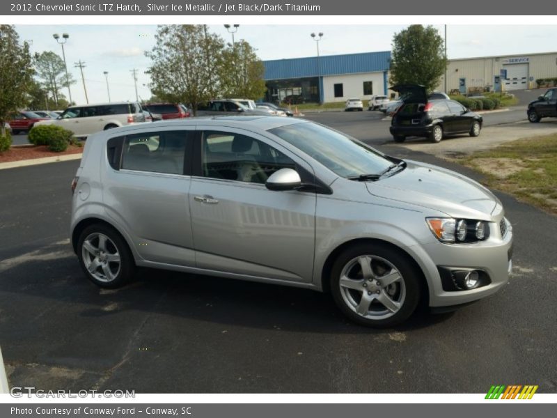 Silver Ice Metallic / Jet Black/Dark Titanium 2012 Chevrolet Sonic LTZ Hatch