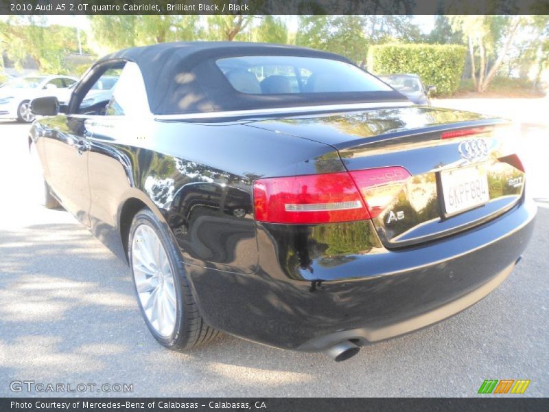 Brilliant Black / Black 2010 Audi A5 2.0T quattro Cabriolet