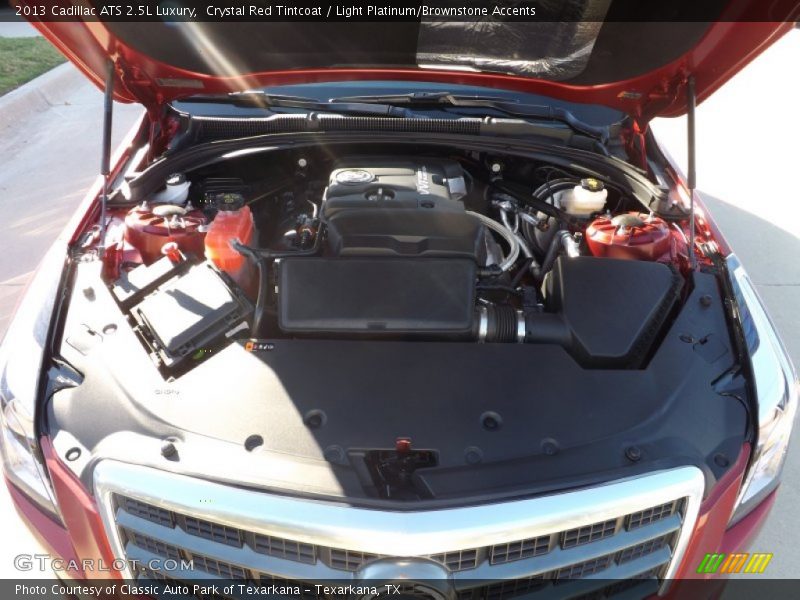 Crystal Red Tintcoat / Light Platinum/Brownstone Accents 2013 Cadillac ATS 2.5L Luxury