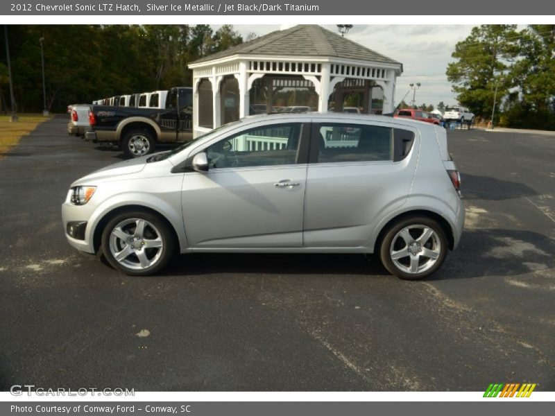 Silver Ice Metallic / Jet Black/Dark Titanium 2012 Chevrolet Sonic LTZ Hatch