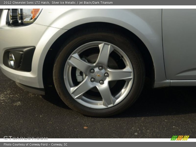 Silver Ice Metallic / Jet Black/Dark Titanium 2012 Chevrolet Sonic LTZ Hatch