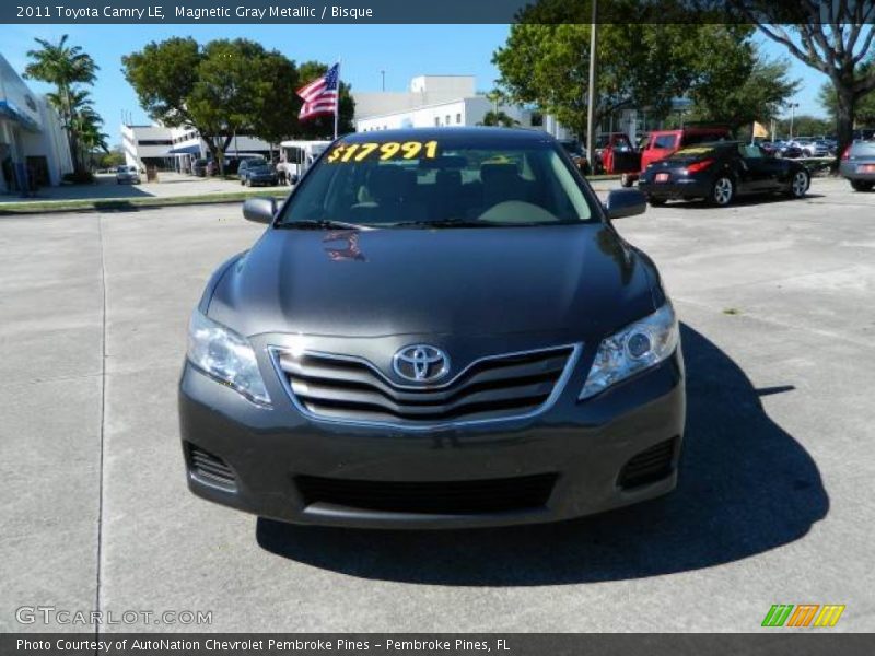 Magnetic Gray Metallic / Bisque 2011 Toyota Camry LE