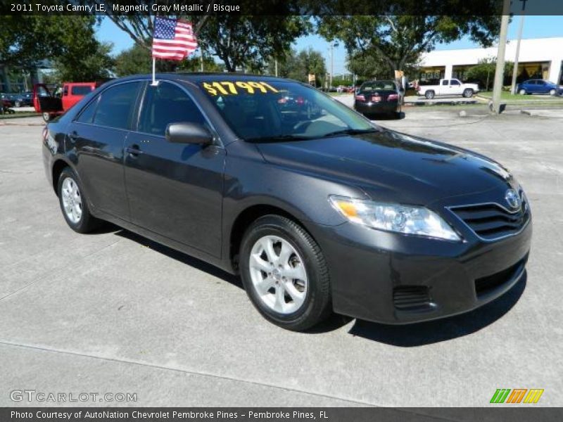 Magnetic Gray Metallic / Bisque 2011 Toyota Camry LE