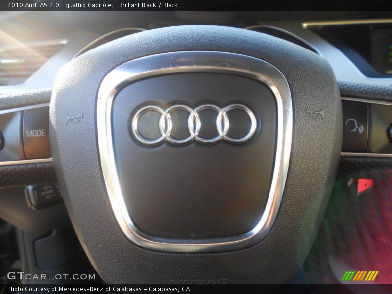 Brilliant Black / Black 2010 Audi A5 2.0T quattro Cabriolet