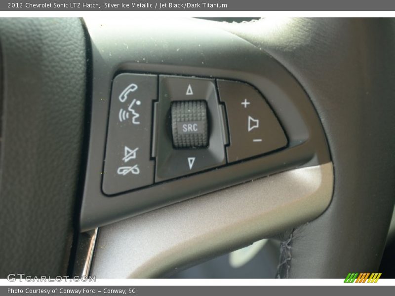 Silver Ice Metallic / Jet Black/Dark Titanium 2012 Chevrolet Sonic LTZ Hatch