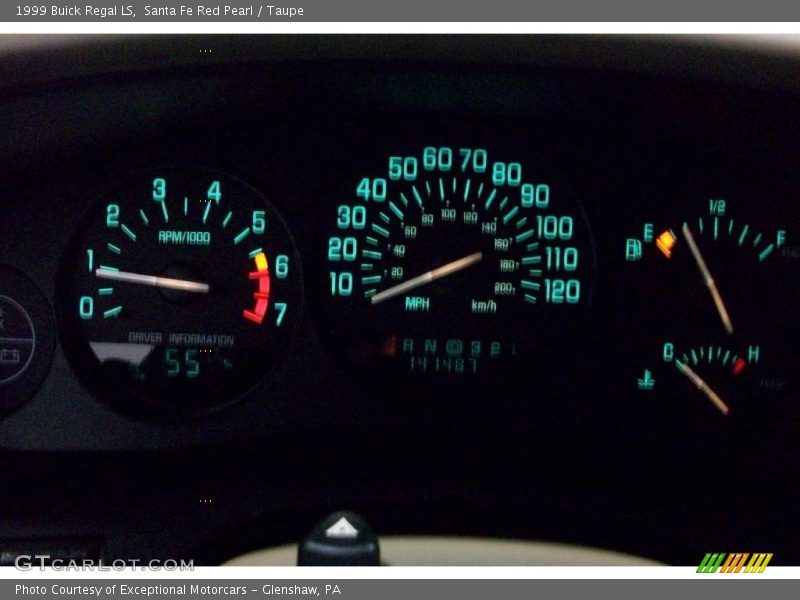 Santa Fe Red Pearl / Taupe 1999 Buick Regal LS