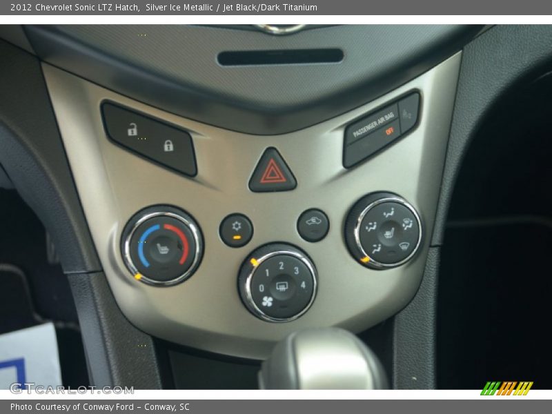 Silver Ice Metallic / Jet Black/Dark Titanium 2012 Chevrolet Sonic LTZ Hatch
