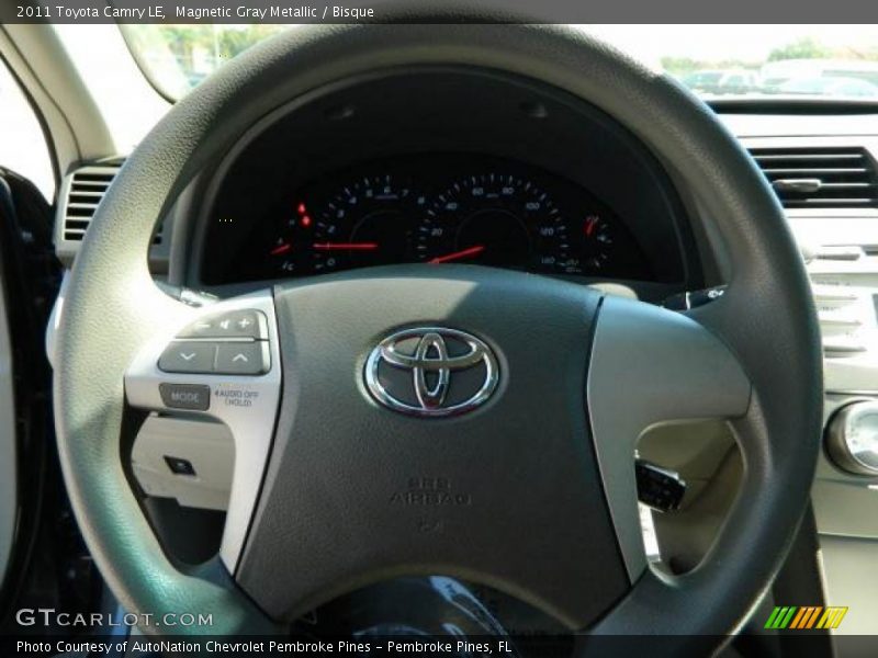 Magnetic Gray Metallic / Bisque 2011 Toyota Camry LE
