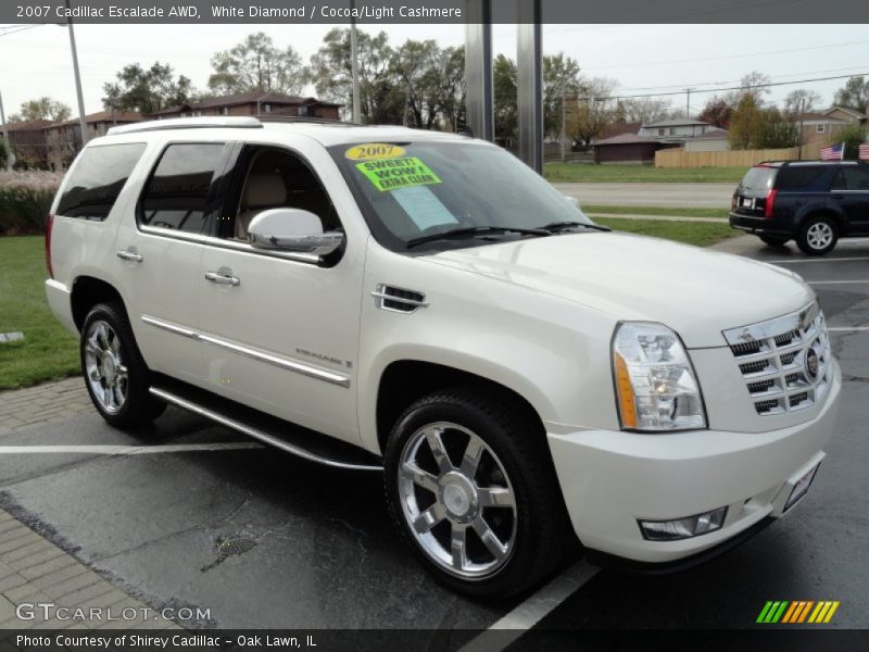 White Diamond / Cocoa/Light Cashmere 2007 Cadillac Escalade AWD