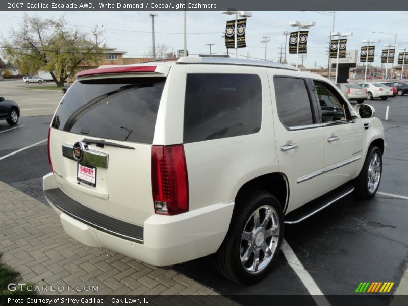 White Diamond / Cocoa/Light Cashmere 2007 Cadillac Escalade AWD