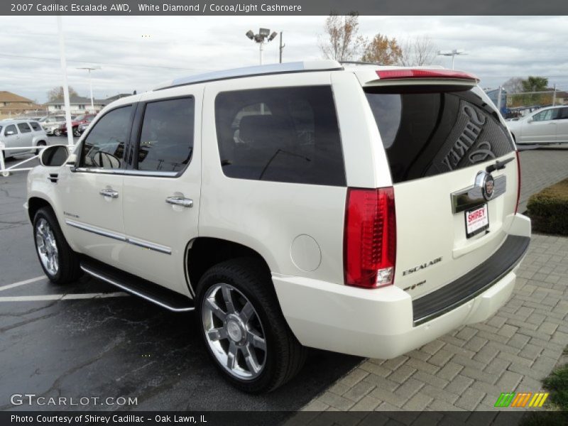 White Diamond / Cocoa/Light Cashmere 2007 Cadillac Escalade AWD