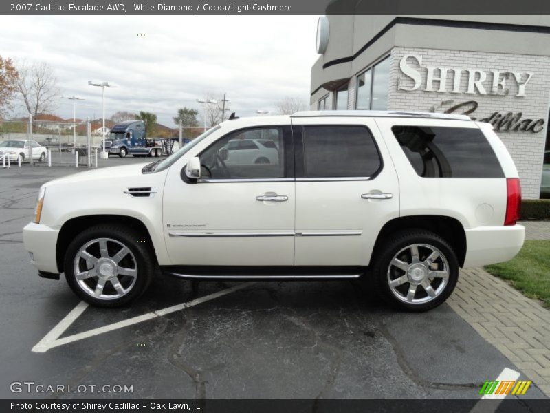 White Diamond / Cocoa/Light Cashmere 2007 Cadillac Escalade AWD