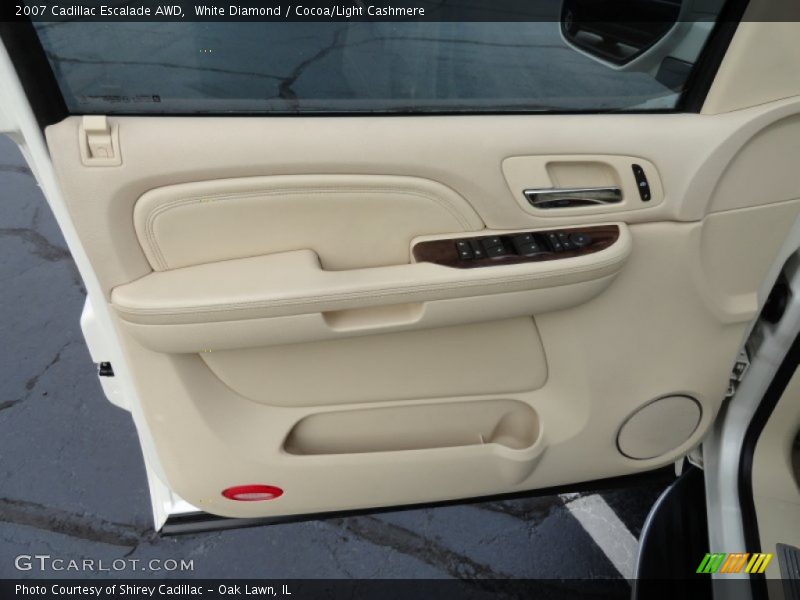 White Diamond / Cocoa/Light Cashmere 2007 Cadillac Escalade AWD