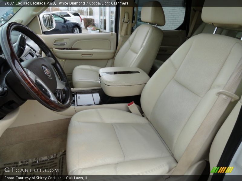 White Diamond / Cocoa/Light Cashmere 2007 Cadillac Escalade AWD