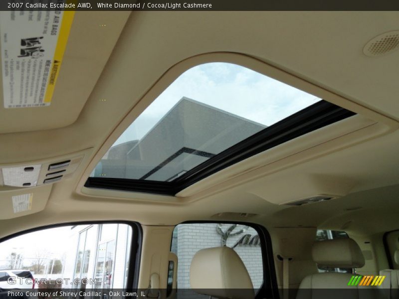 White Diamond / Cocoa/Light Cashmere 2007 Cadillac Escalade AWD