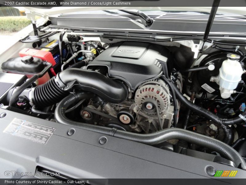 White Diamond / Cocoa/Light Cashmere 2007 Cadillac Escalade AWD