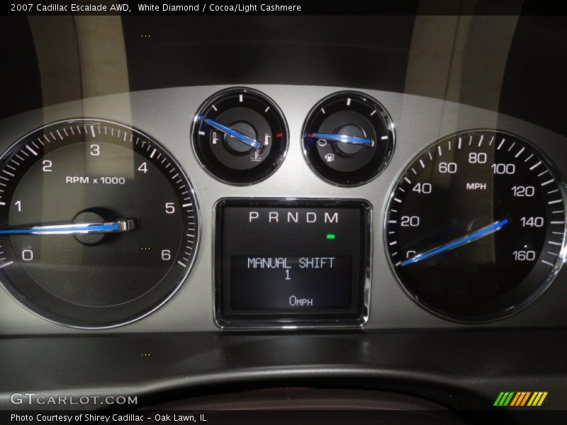 White Diamond / Cocoa/Light Cashmere 2007 Cadillac Escalade AWD