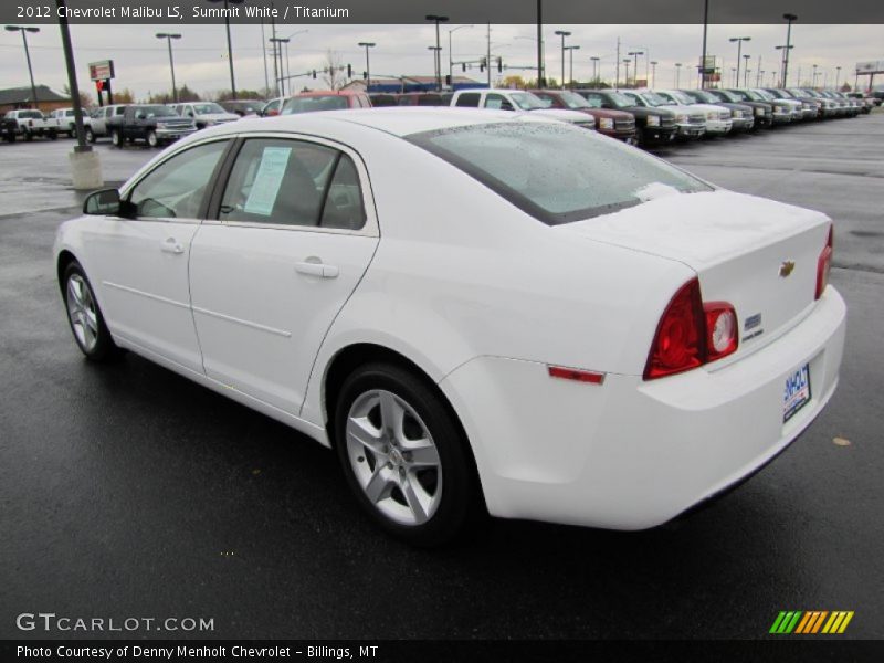 Summit White / Titanium 2012 Chevrolet Malibu LS