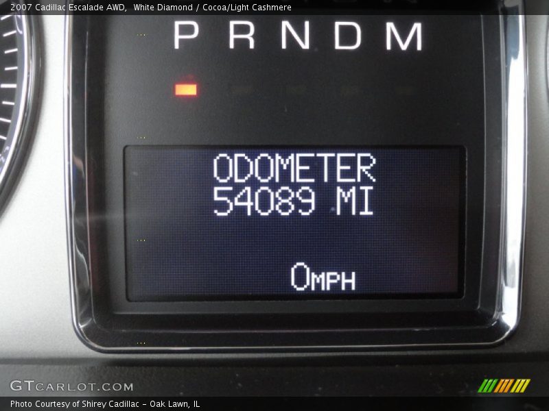 White Diamond / Cocoa/Light Cashmere 2007 Cadillac Escalade AWD