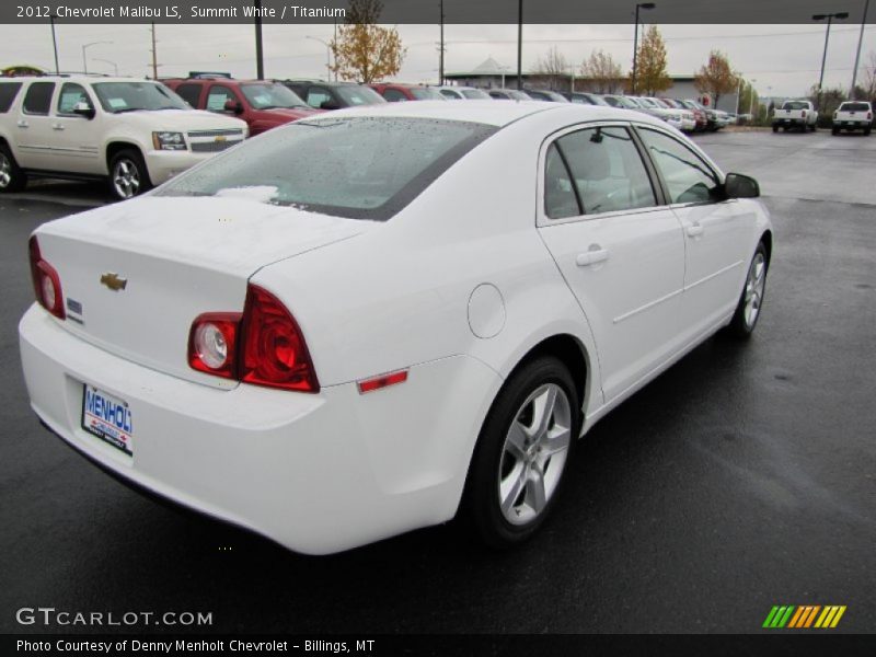 Summit White / Titanium 2012 Chevrolet Malibu LS