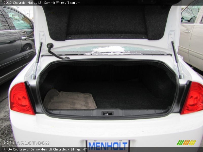 Summit White / Titanium 2012 Chevrolet Malibu LS