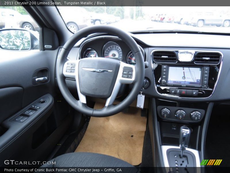 Tungsten Metallic / Black 2013 Chrysler 200 Limited Sedan