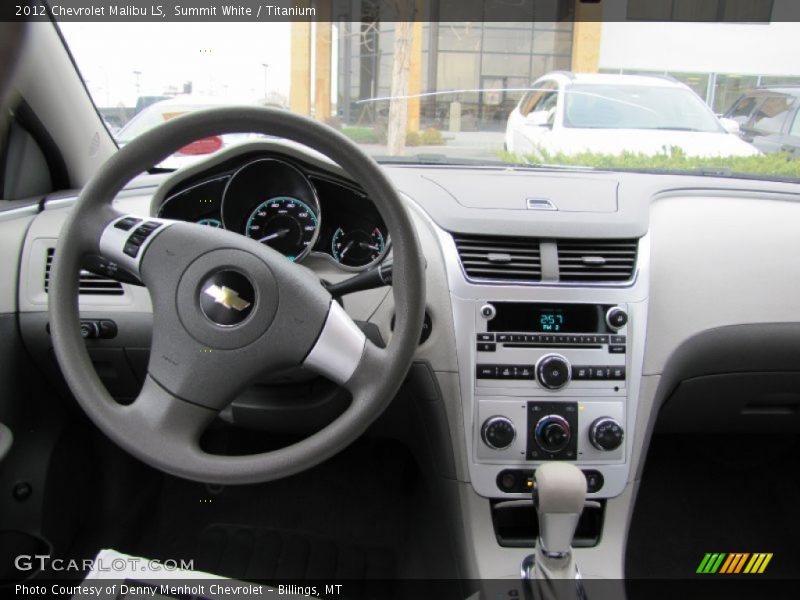 Summit White / Titanium 2012 Chevrolet Malibu LS