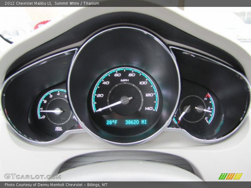 Summit White / Titanium 2012 Chevrolet Malibu LS