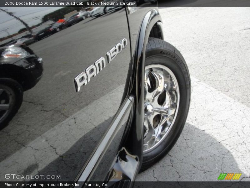 Black / Medium Slate Gray 2006 Dodge Ram 1500 Laramie Quad Cab