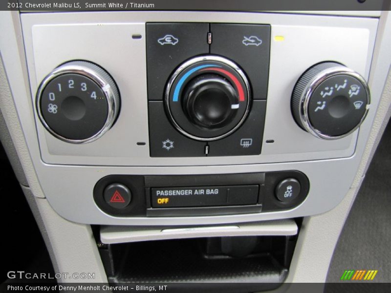 Summit White / Titanium 2012 Chevrolet Malibu LS