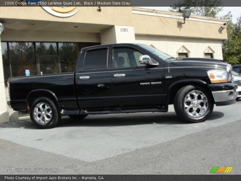 Black / Medium Slate Gray 2006 Dodge Ram 1500 Laramie Quad Cab