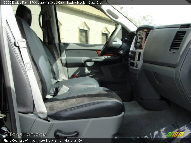 Black / Medium Slate Gray 2006 Dodge Ram 1500 Laramie Quad Cab