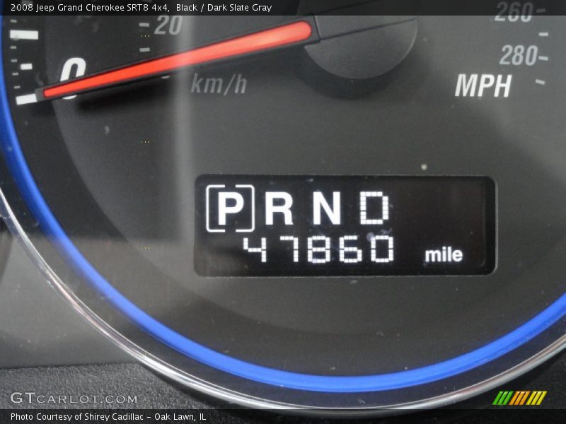 Black / Dark Slate Gray 2008 Jeep Grand Cherokee SRT8 4x4