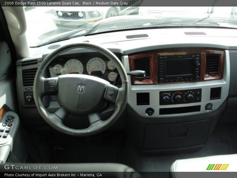Black / Medium Slate Gray 2006 Dodge Ram 1500 Laramie Quad Cab
