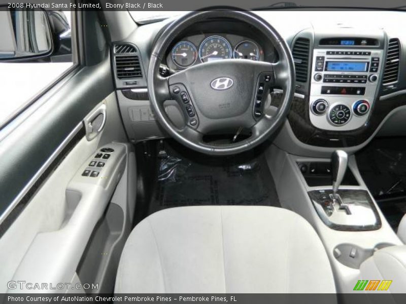 Ebony Black / Black 2008 Hyundai Santa Fe Limited