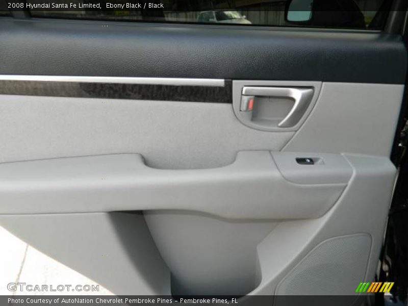 Ebony Black / Black 2008 Hyundai Santa Fe Limited
