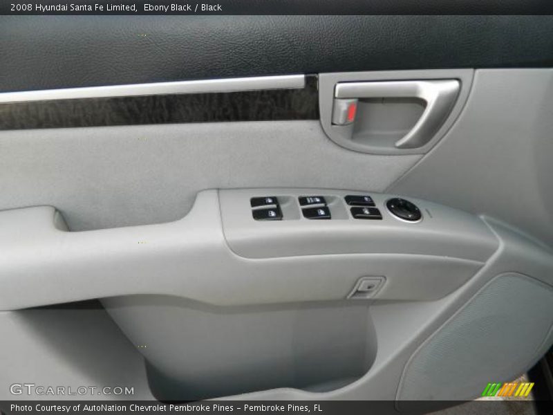 Ebony Black / Black 2008 Hyundai Santa Fe Limited
