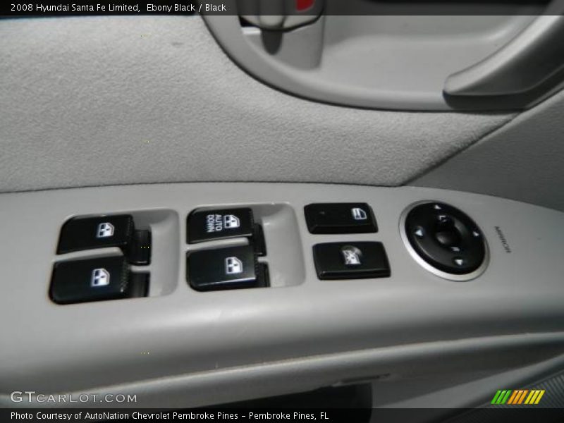 Ebony Black / Black 2008 Hyundai Santa Fe Limited