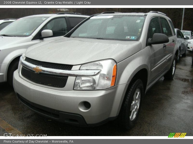 Granite Gray Metallic / Light Gray 2008 Chevrolet Equinox LS