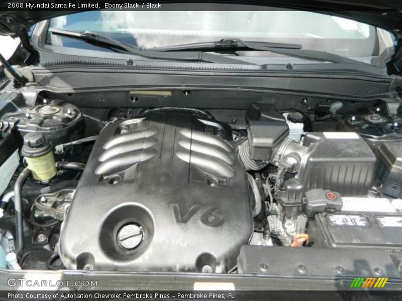 Ebony Black / Black 2008 Hyundai Santa Fe Limited