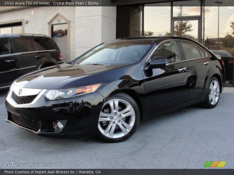 Crystal Black Pearl / Ebony 2010 Acura TSX V6 Sedan