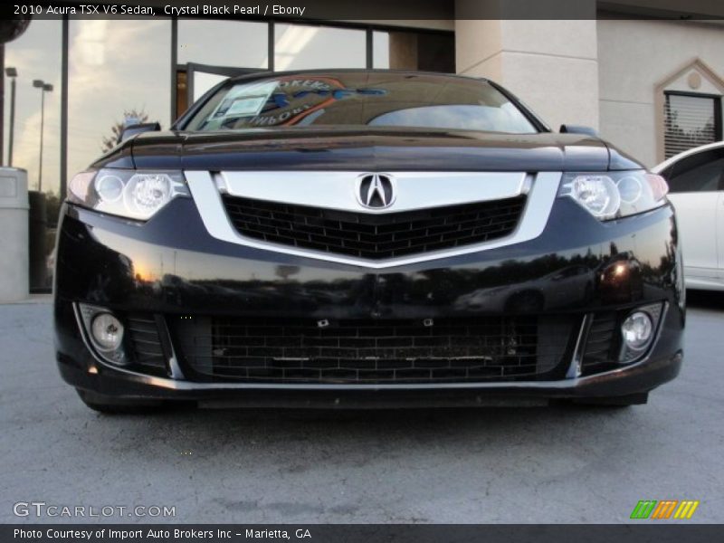 Crystal Black Pearl / Ebony 2010 Acura TSX V6 Sedan