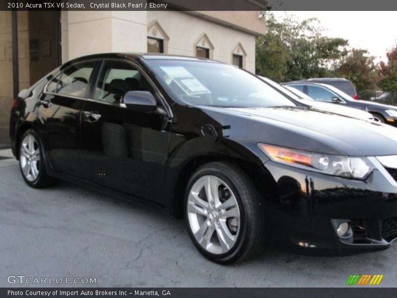 Crystal Black Pearl / Ebony 2010 Acura TSX V6 Sedan