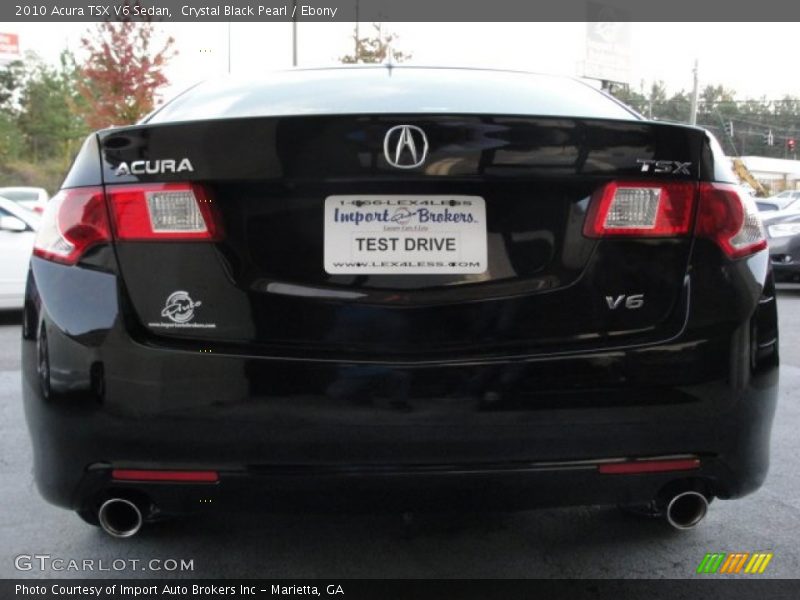 Crystal Black Pearl / Ebony 2010 Acura TSX V6 Sedan