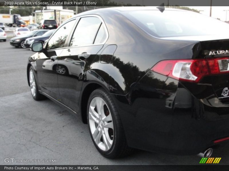 Crystal Black Pearl / Ebony 2010 Acura TSX V6 Sedan