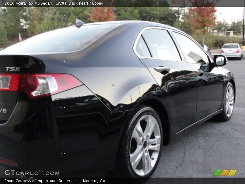 Crystal Black Pearl / Ebony 2010 Acura TSX V6 Sedan
