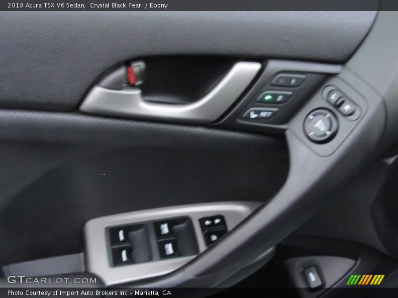 Crystal Black Pearl / Ebony 2010 Acura TSX V6 Sedan
