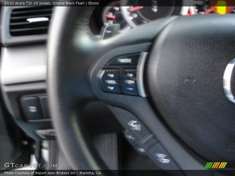 Crystal Black Pearl / Ebony 2010 Acura TSX V6 Sedan