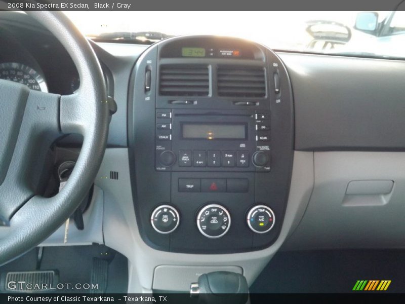 Black / Gray 2008 Kia Spectra EX Sedan