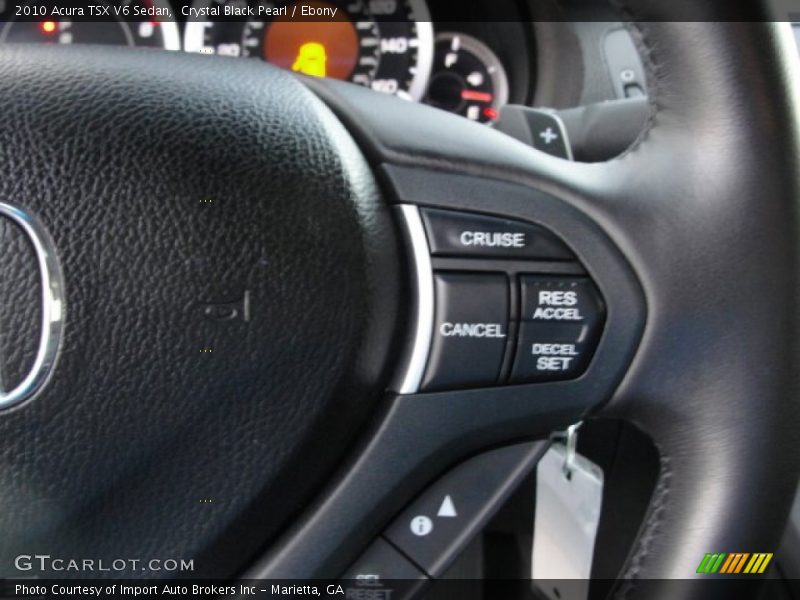 Crystal Black Pearl / Ebony 2010 Acura TSX V6 Sedan